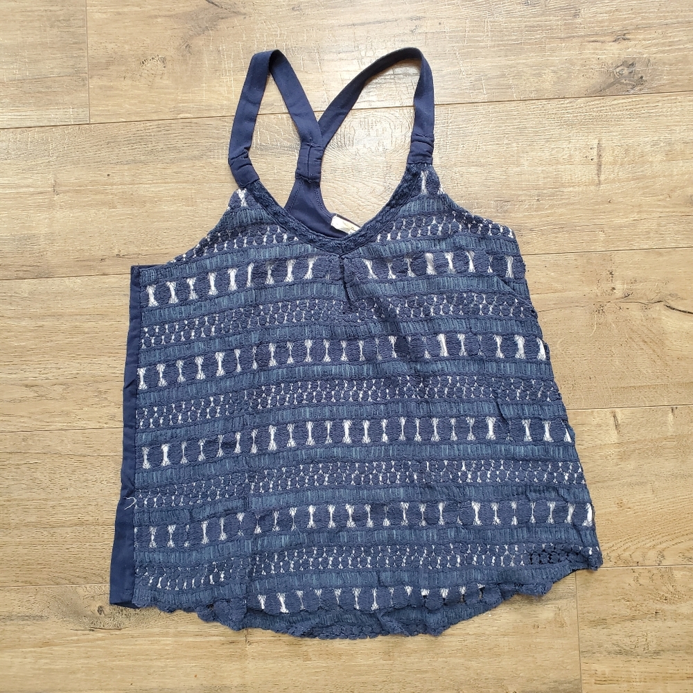 BETA HOUSE Crochet Lace Tank